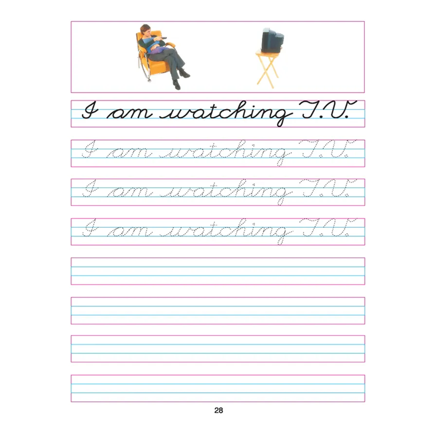 Cursive Writing Book (Sentences) Part 4