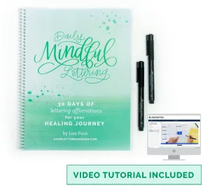 Daily Mindful Lettering Kit: Healing Journey