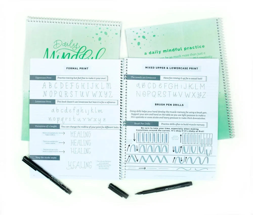 Daily Mindful Lettering Kit: Healing Journey