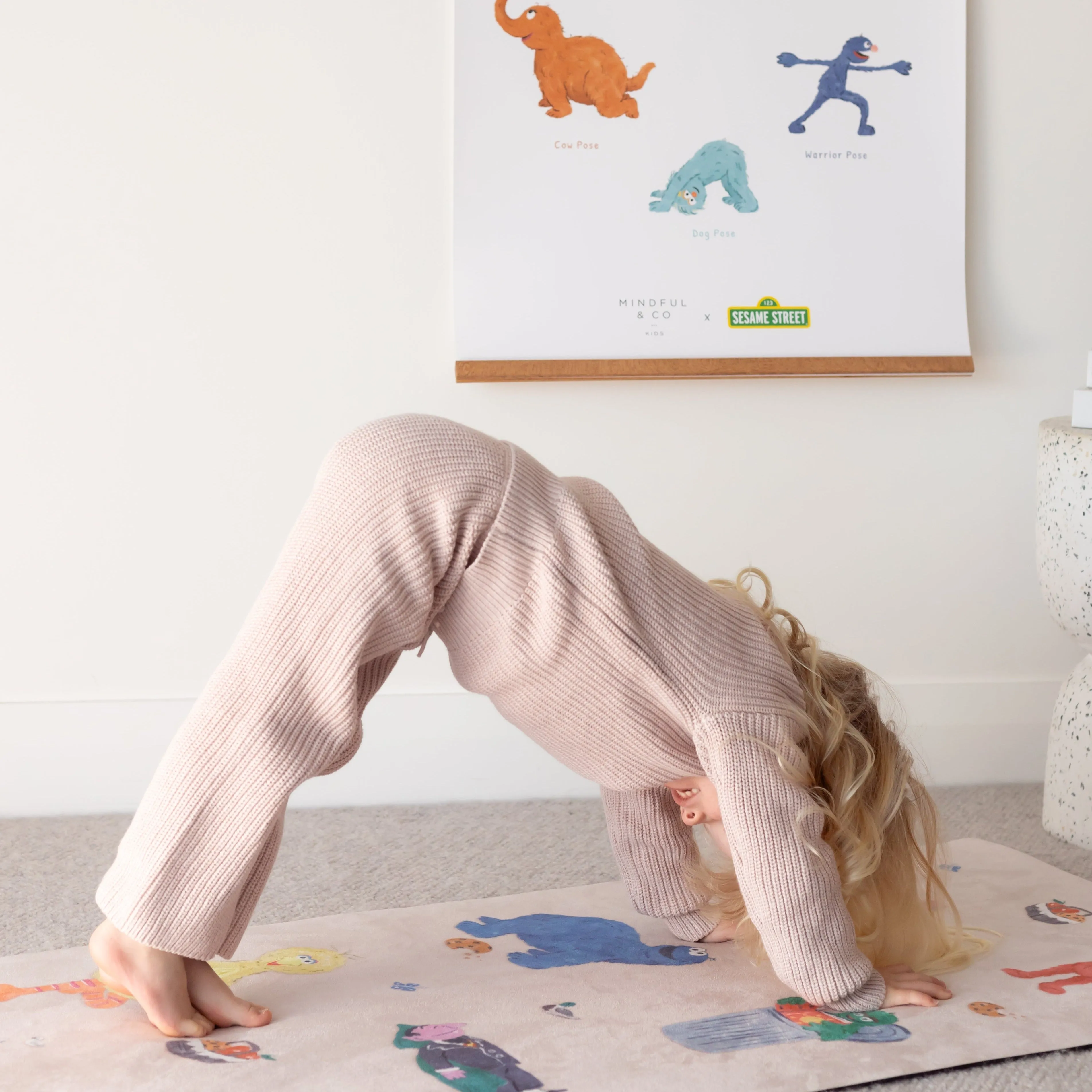 Double-Sided Sesame Street Yoga Poses Print - NEW!