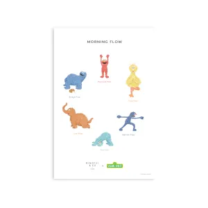 Double-Sided Sesame Street Yoga Poses Print - NEW!