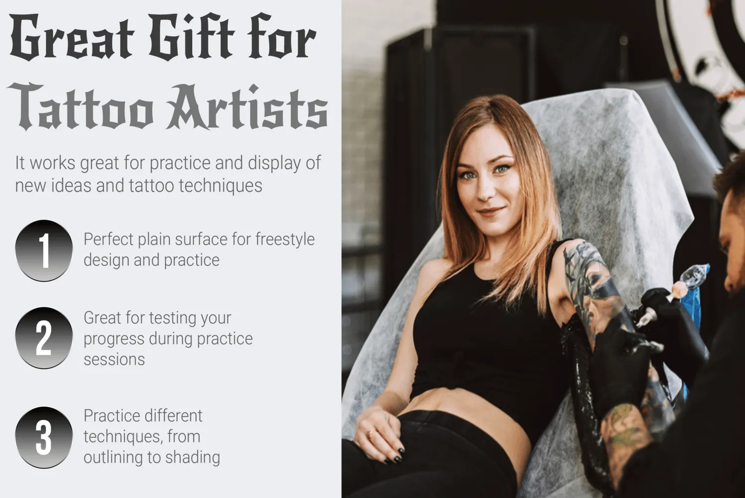 Double Sided Tattoo Practice Skin – Perfect for Artists of All Levels