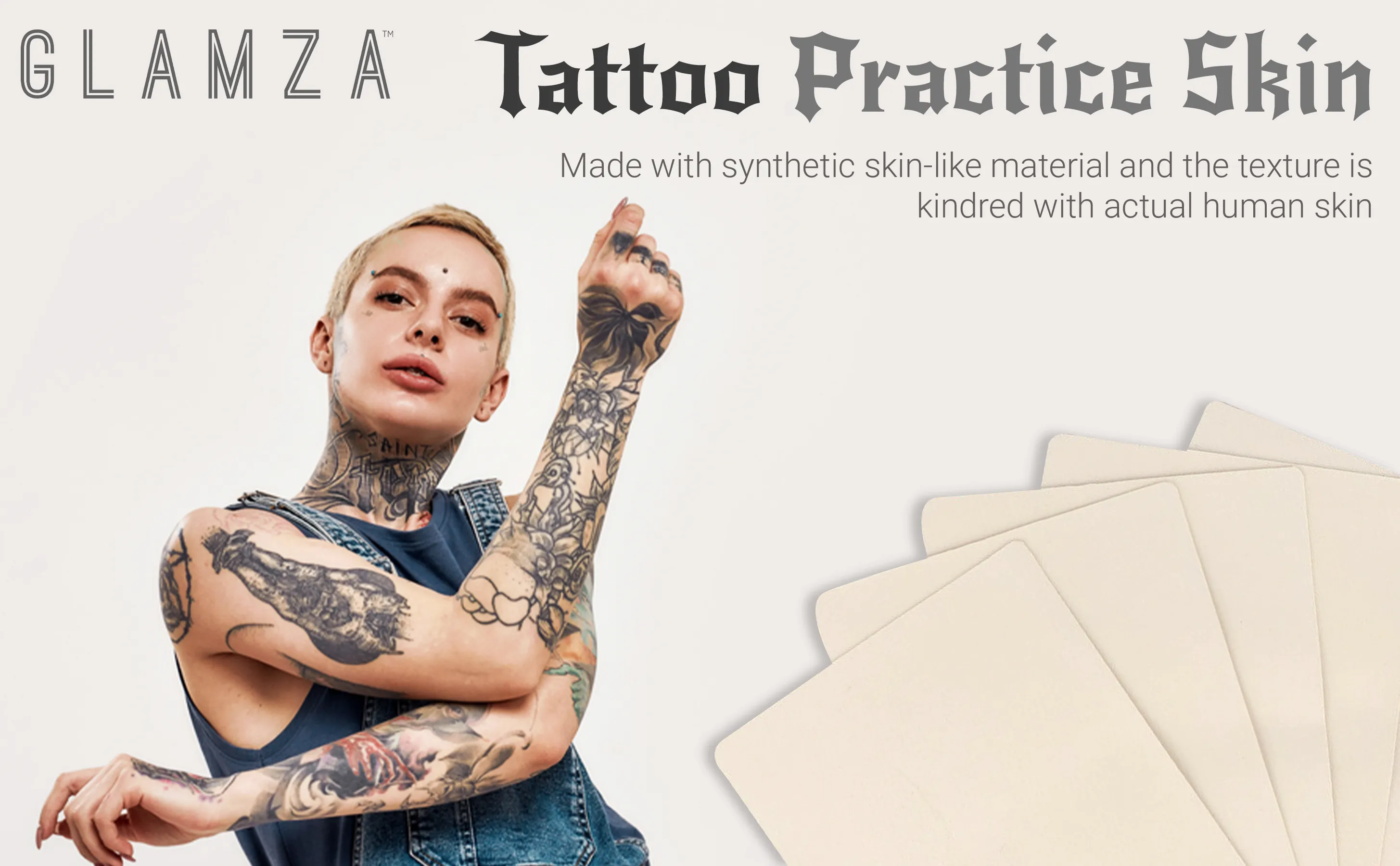 Double Sided Tattoo Practice Skin – Perfect for Artists of All Levels