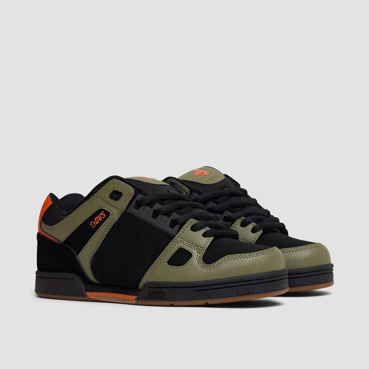 DVS Celsius Shoes - Black/Olive/Orange Nubuck