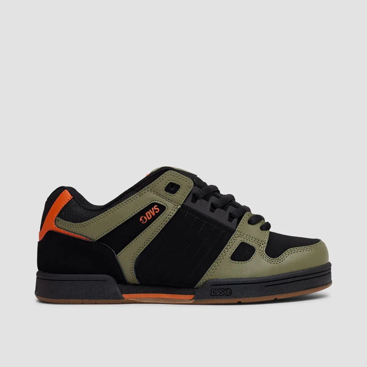 DVS Celsius Shoes - Black/Olive/Orange Nubuck