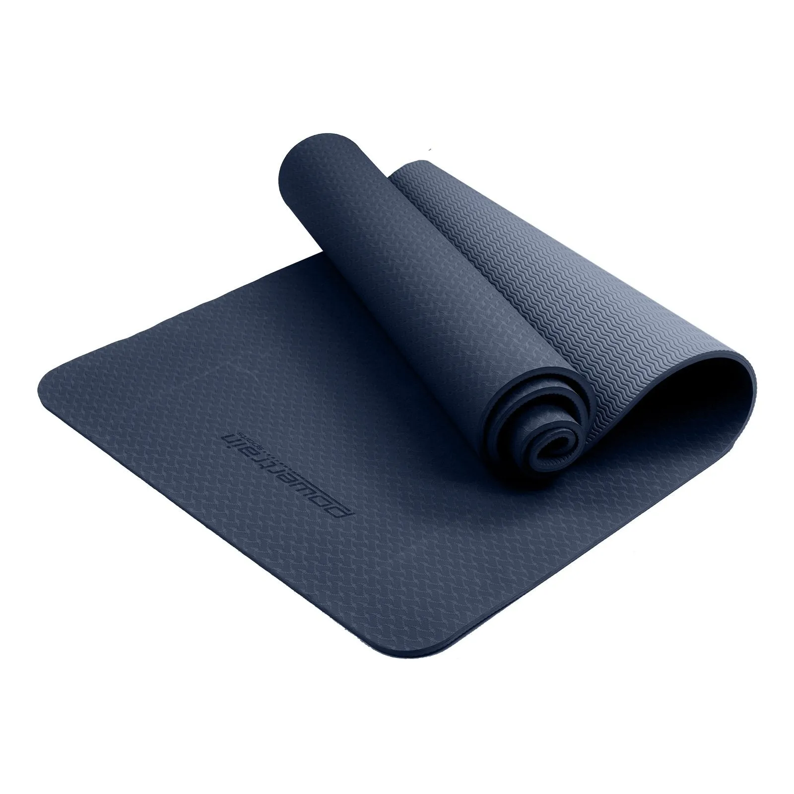 Eco-friendly 6mm Dual Layer Yoga Mat, Non-slip, Carry Strap - Powertrain