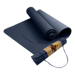 Eco-friendly 6mm Dual Layer Yoga Mat, Non-slip, Carry Strap - Powertrain