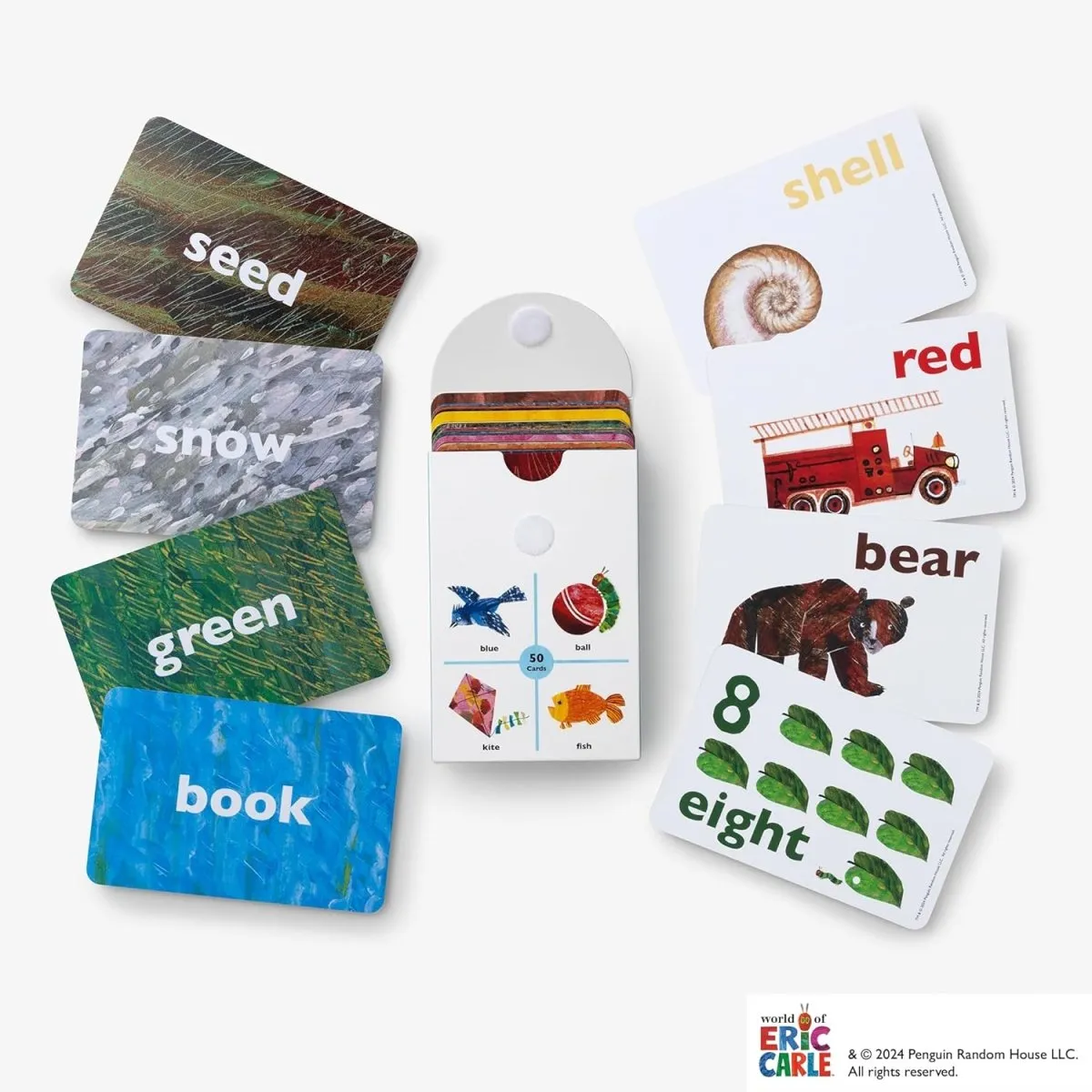 Eric Carle First Words Flashcards: 50 Cards for Beginning Readers