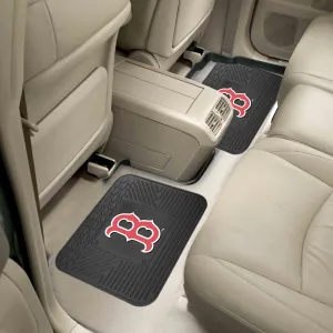 Fanmats Boston Red Sox Back Seat Car Utility Mats - 2 Piece Set