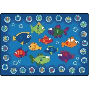 Fishing for Literacy Classroom Rug