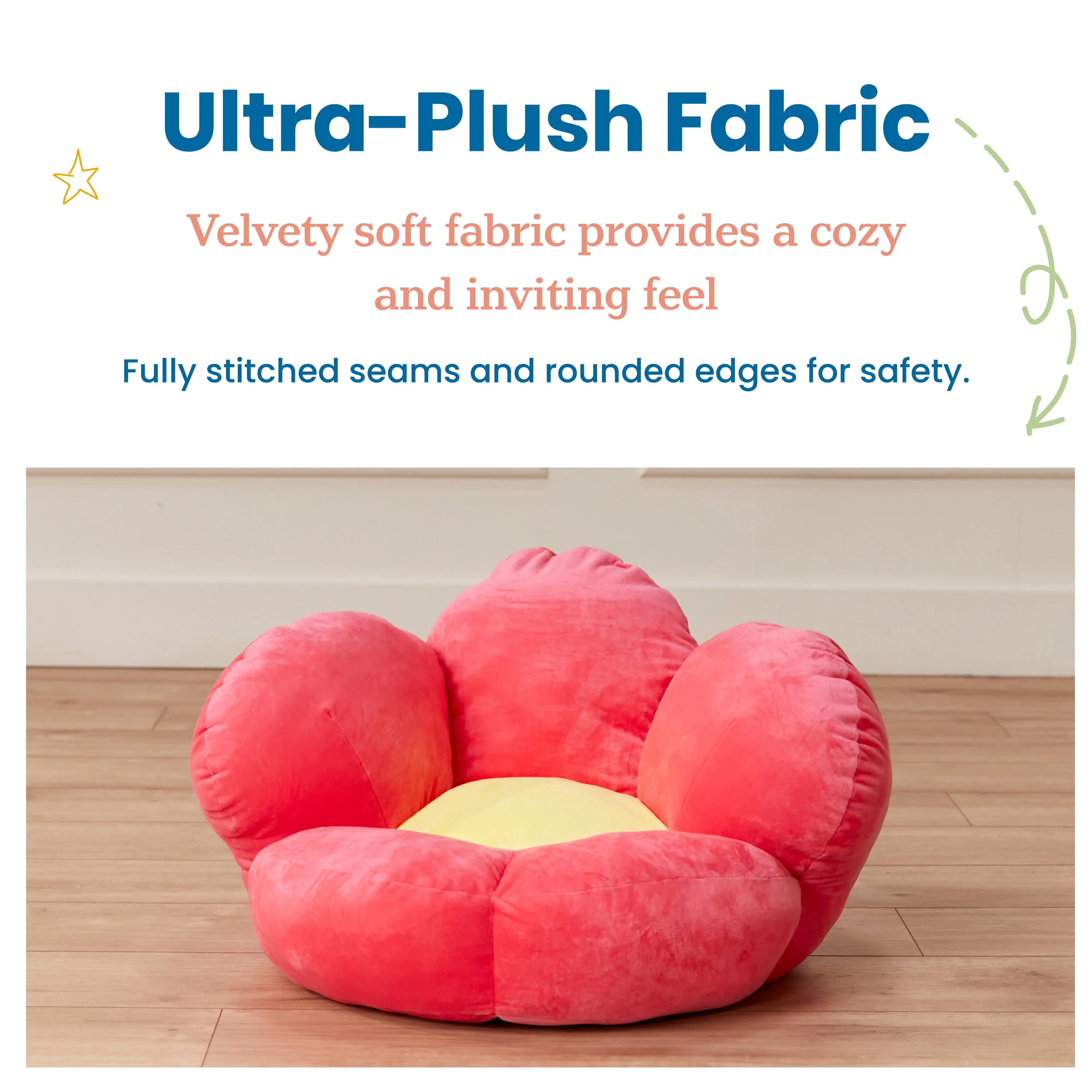 Flower Cozy Cushion, Floor Pillow