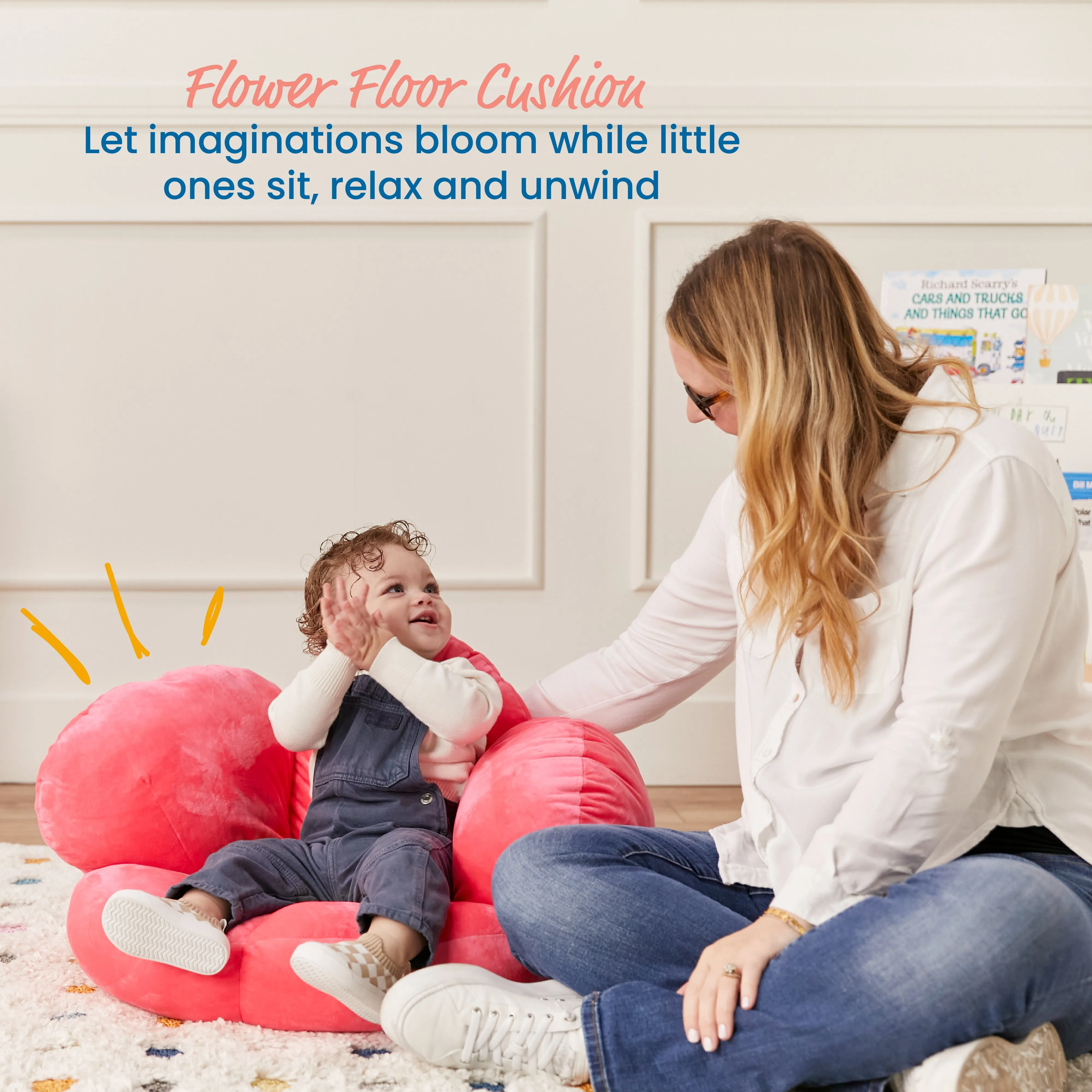 Flower Cozy Cushion, Floor Pillow