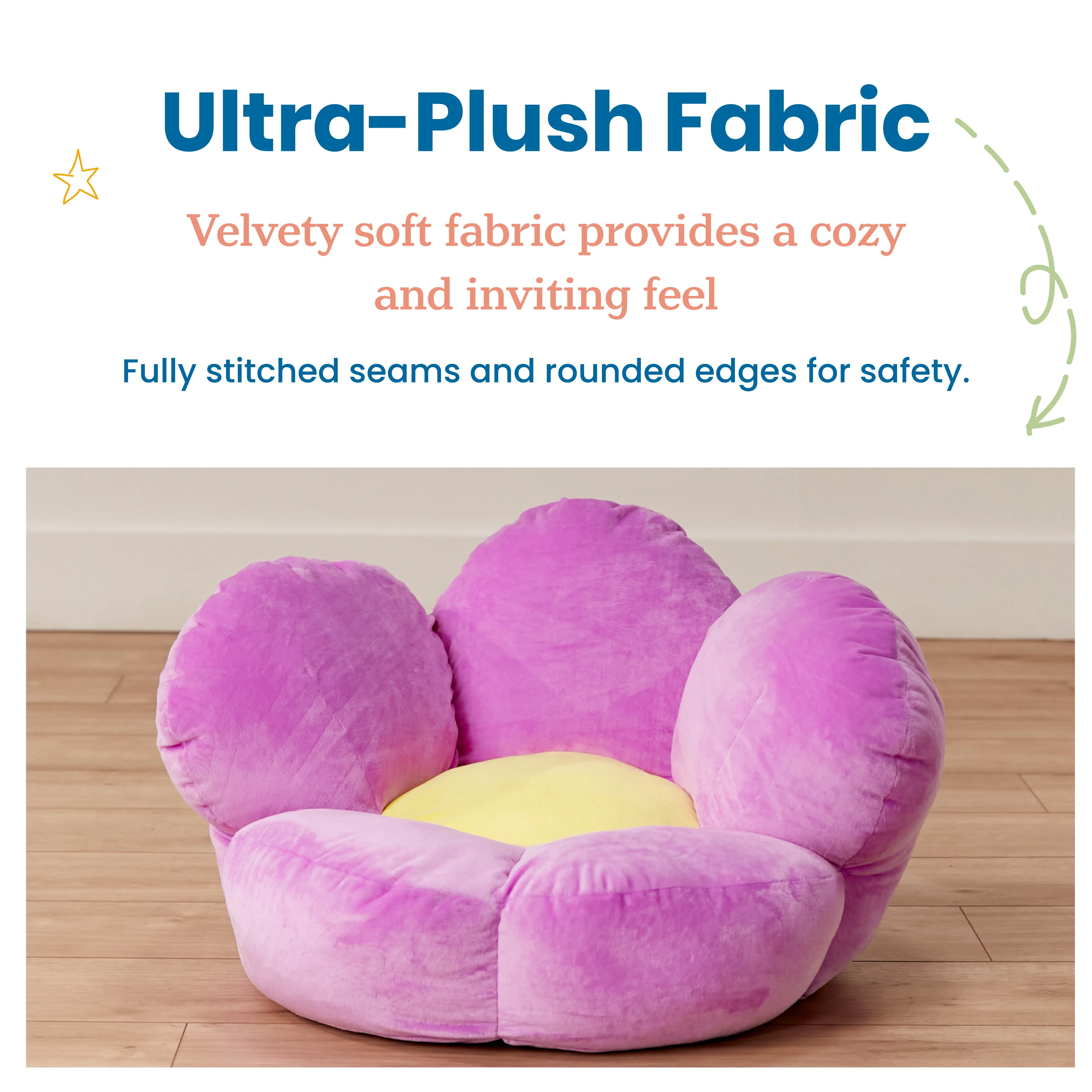 Flower Cozy Cushion, Floor Pillow