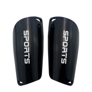 Football Shin Pads Reinforced Shin Pads Sports Calf Pads(Black L)