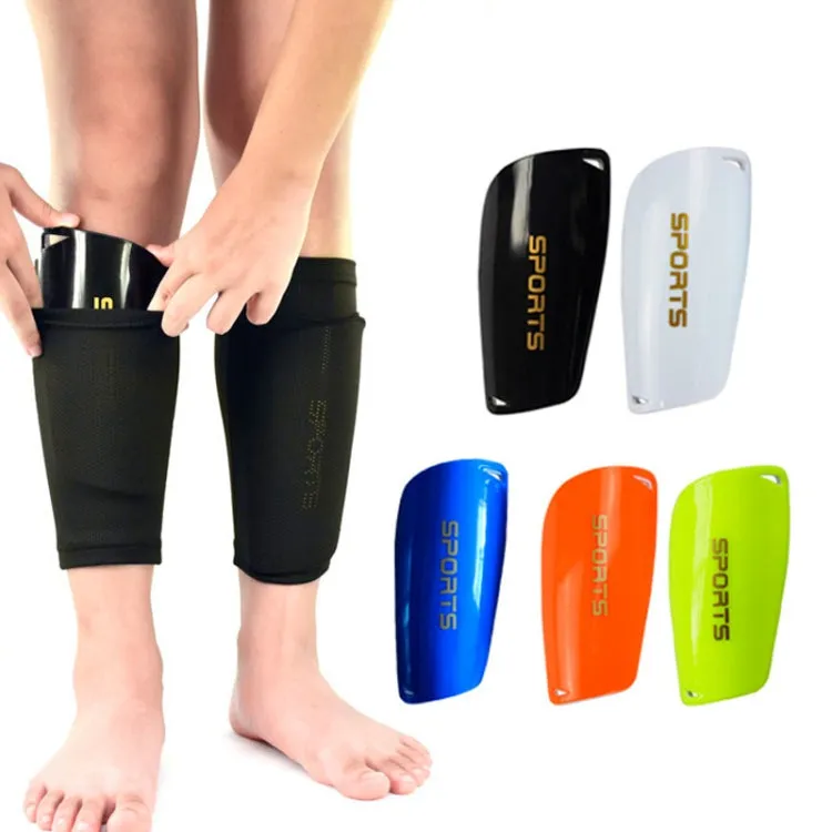 Football Shin Pads Reinforced Shin Pads Sports Calf Pads(Black L)