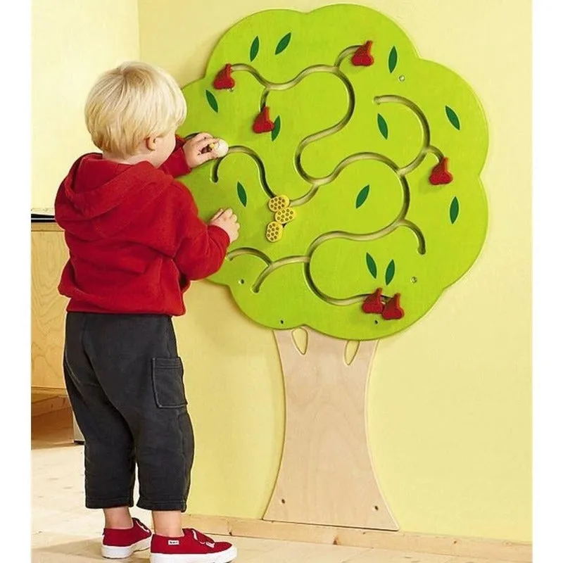 Fruit Tree Wooden Activity Wall Panel