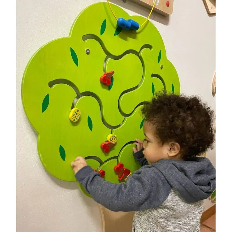 Fruit Tree Wooden Activity Wall Panel