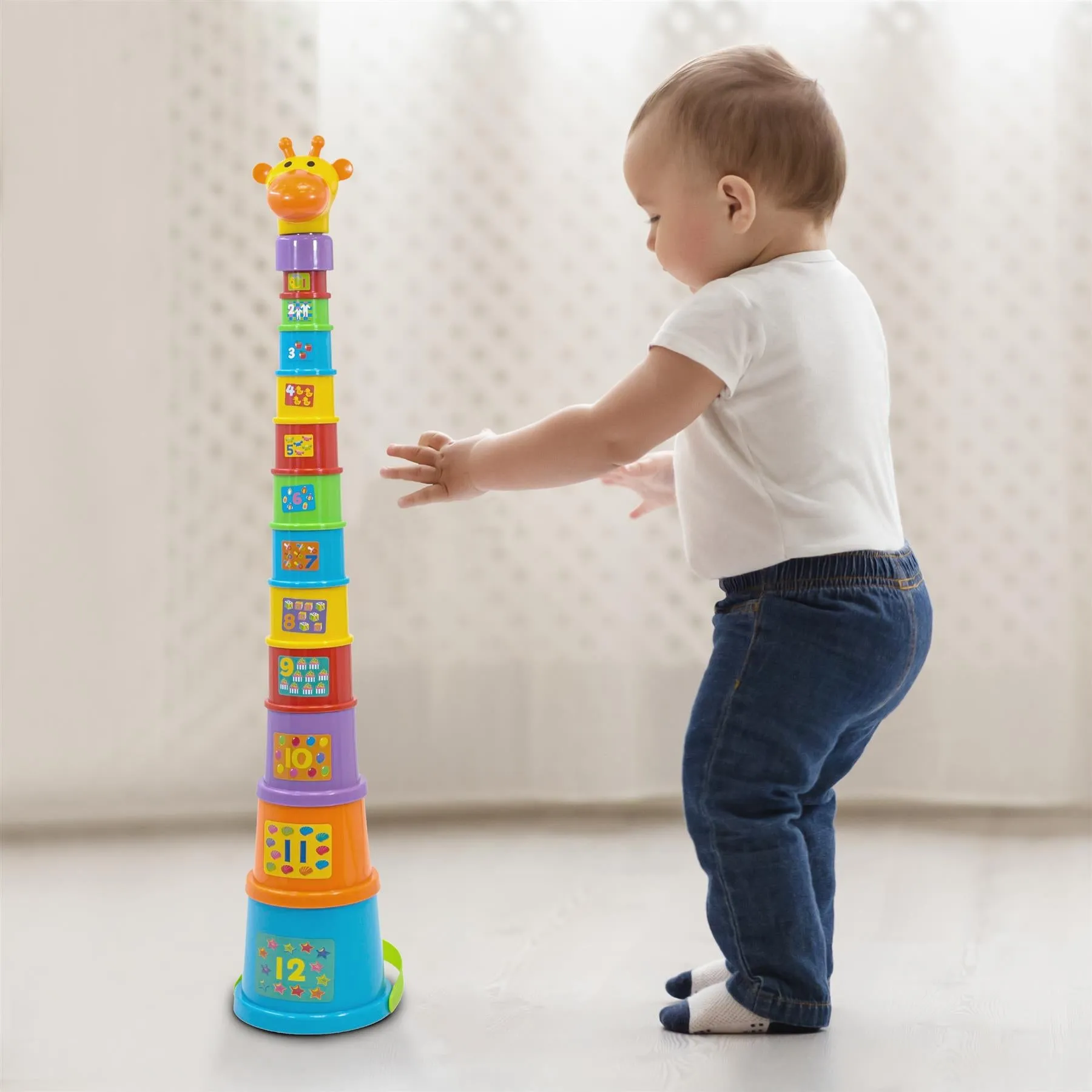 Gerry the Giraffe Shape Sorting Jumbo Stacking Cups