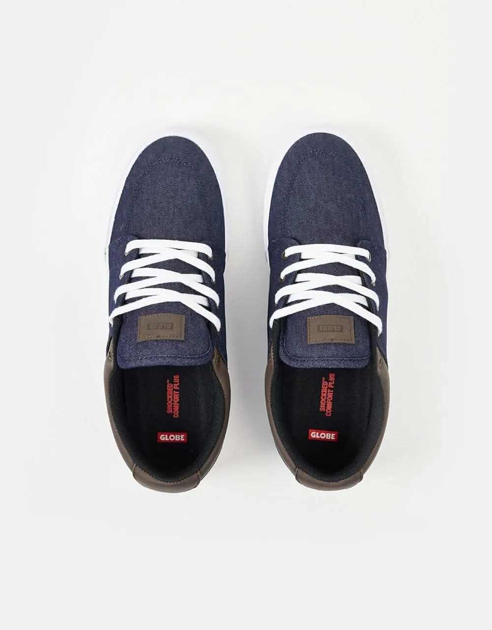 Globe GS Skate Shoes - Dark Denim/White