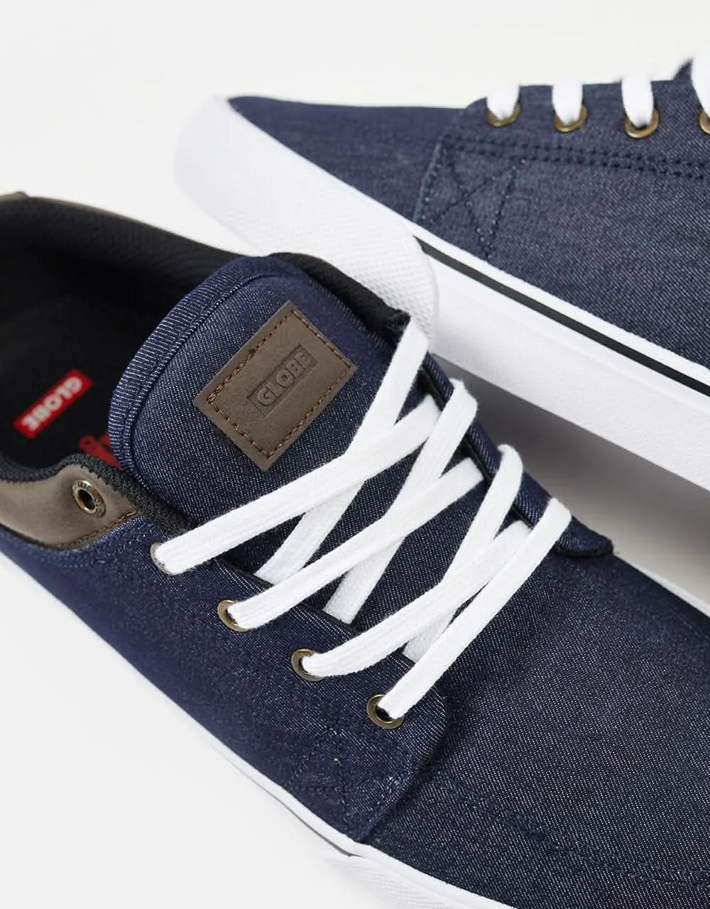 Globe GS Skate Shoes - Dark Denim/White