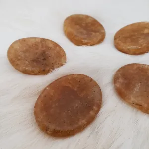 Golden Quartz Worry Stone