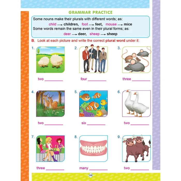 Graded English Grammar Practice Book - 2