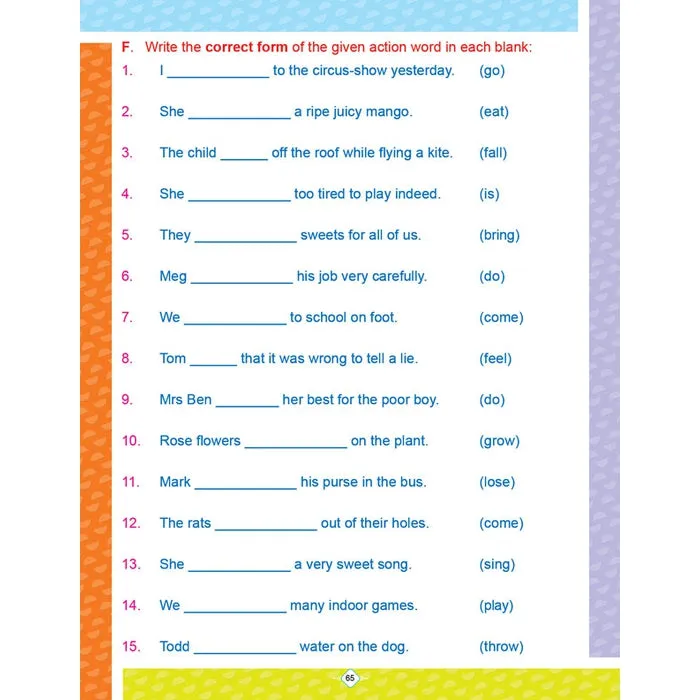 Graded English Grammar Practice Book - 2