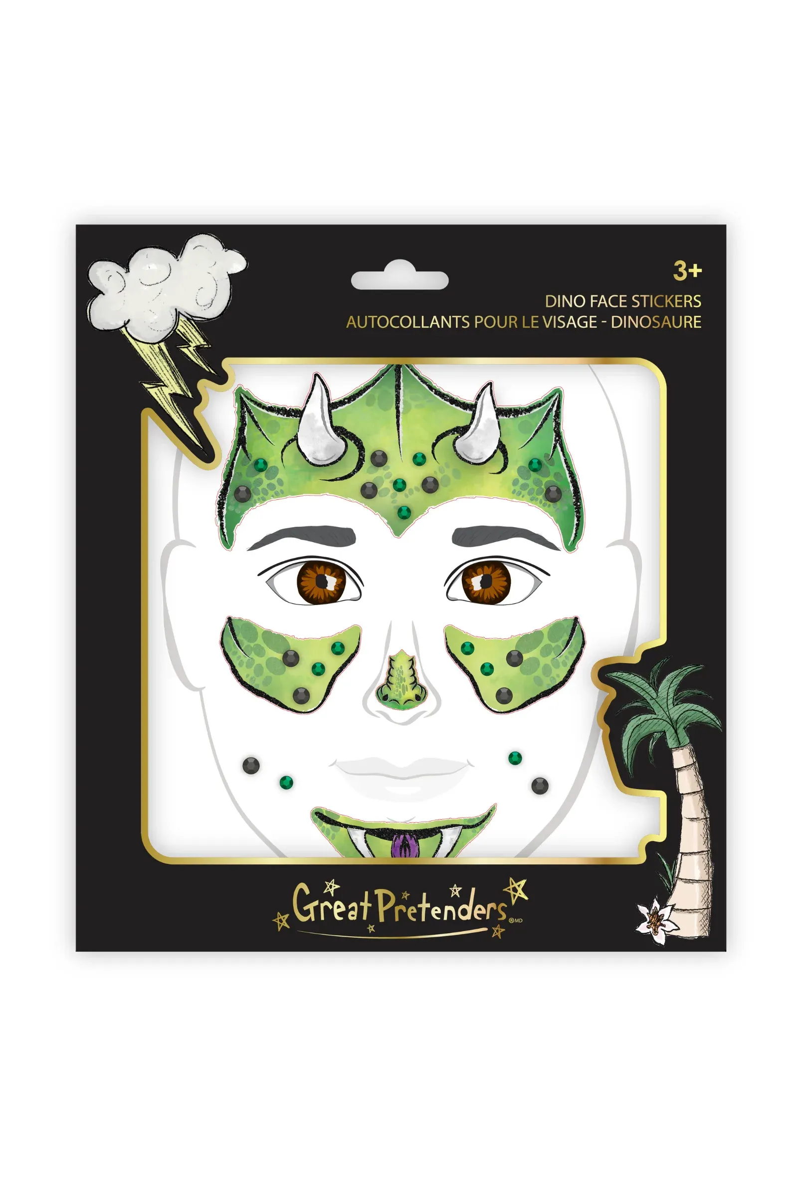 Great Pretenders - Dino Face Stickers