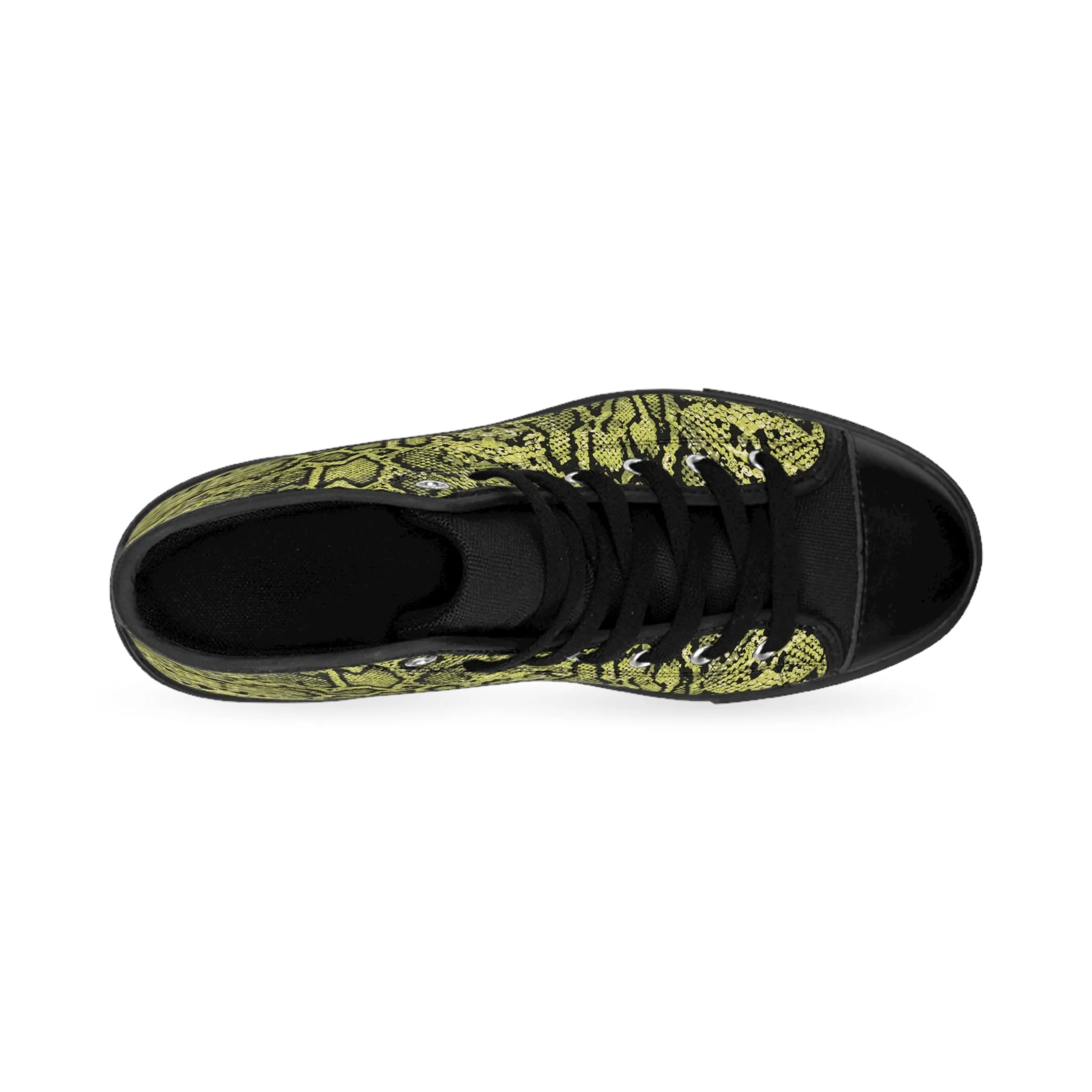 Green Snake Scales Women's Classic Sneakers