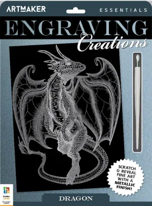 Hinkler Art Maker Essentials Engraving Art Mythical Creatures 1