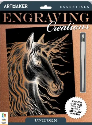 Hinkler Art Maker Essentials Engraving Art Mythical Creatures 3