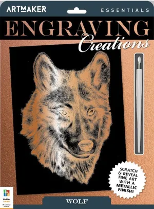 Hinkler Art Maker Essentials Engraving Art Wild Animals 2