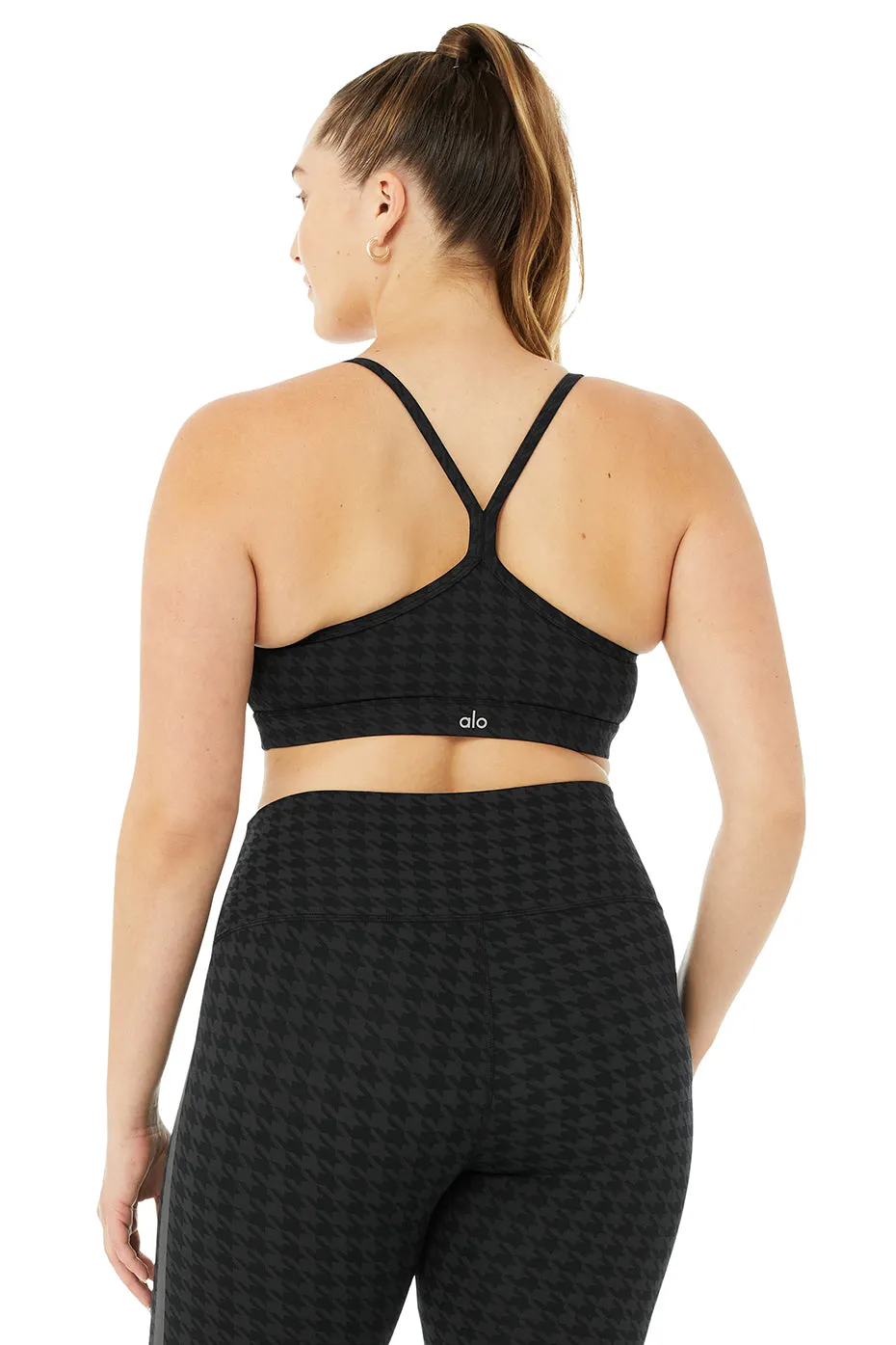 Houndstooth Gratitude Bra - Black