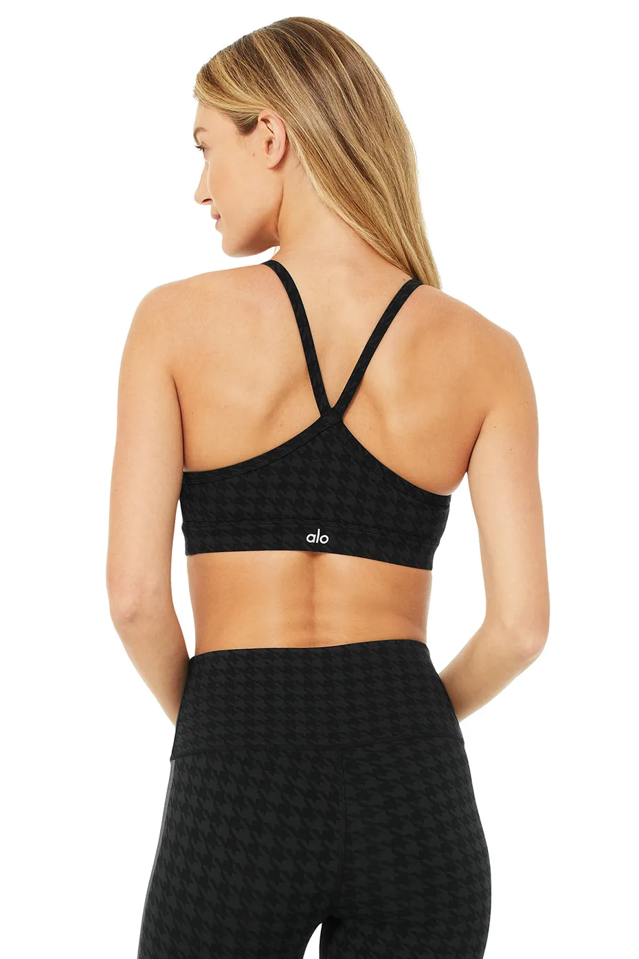 Houndstooth Gratitude Bra - Black