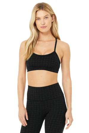 Houndstooth Gratitude Bra - Black