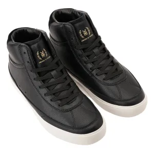 Høurs Is Yours North LX Mid Top Shoes - Black Leather/White