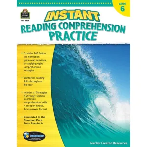 Instant Reading Comprehension Practice Grade 6