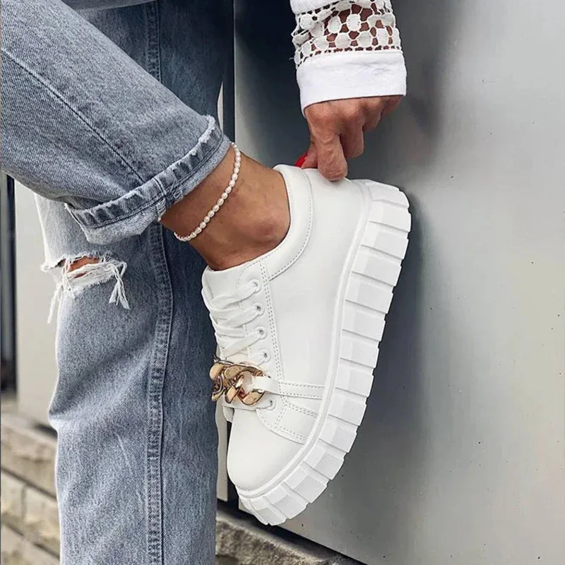 Joskaa 2024 New Best White Sneakers With Platform