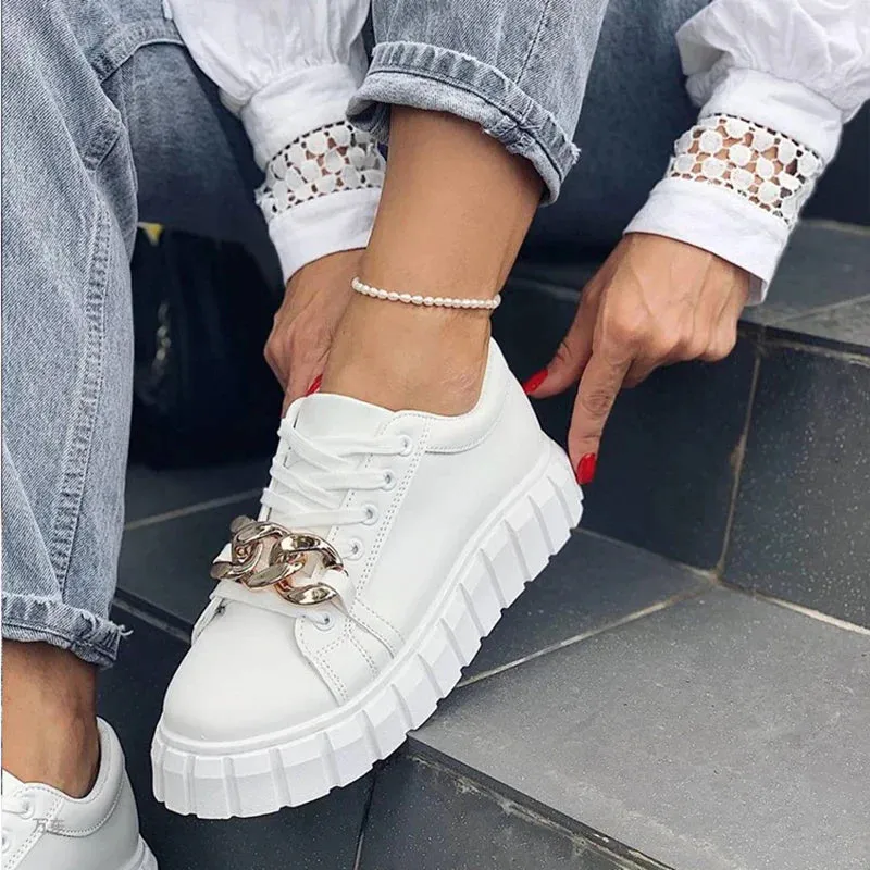 Joskaa 2024 New Best White Sneakers With Platform