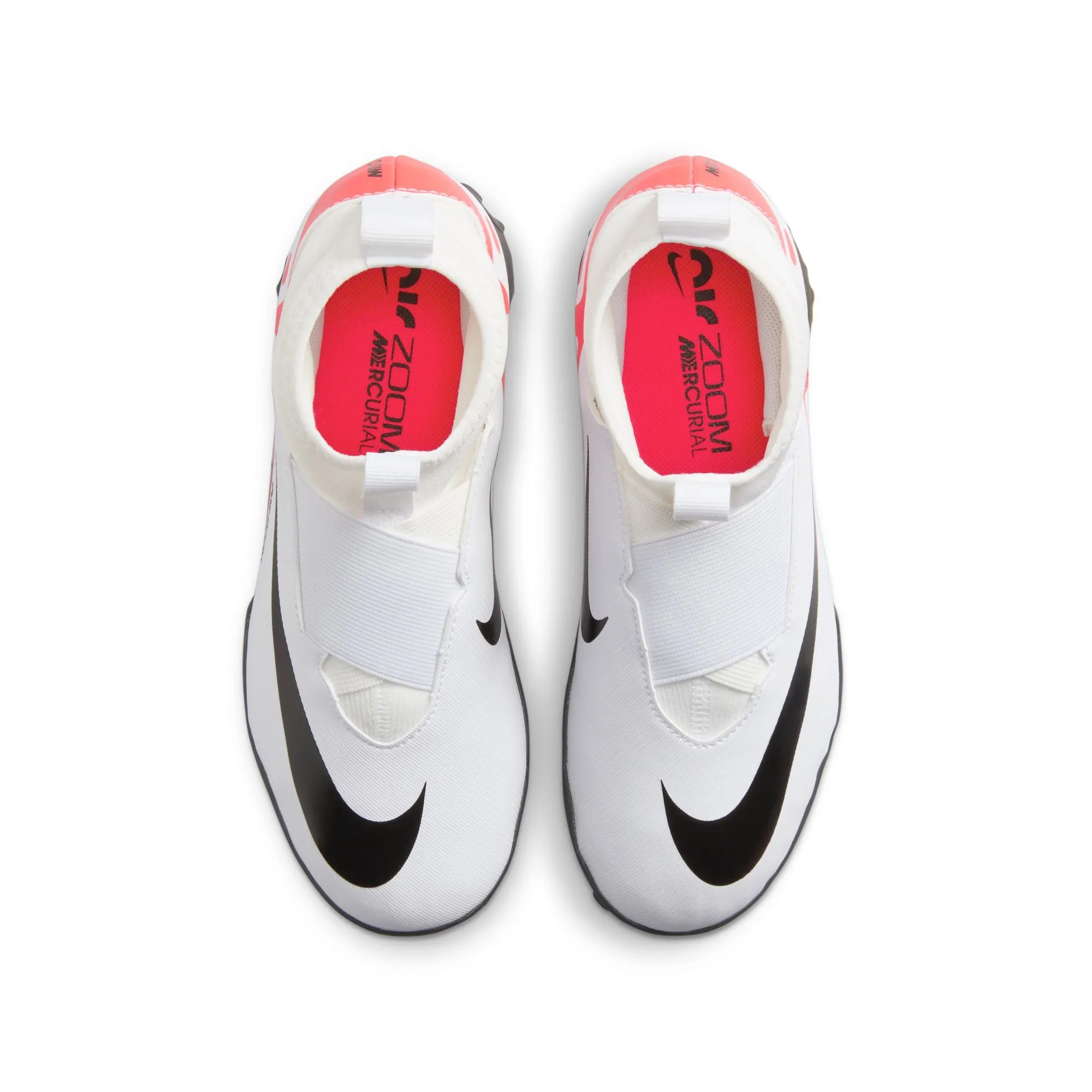 Junior Zoom Superfly 9 Academy TF [White/ Bright Crimson]