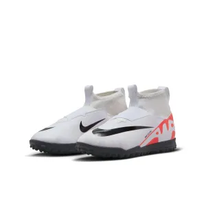 Junior Zoom Superfly 9 Academy TF [White/ Bright Crimson]