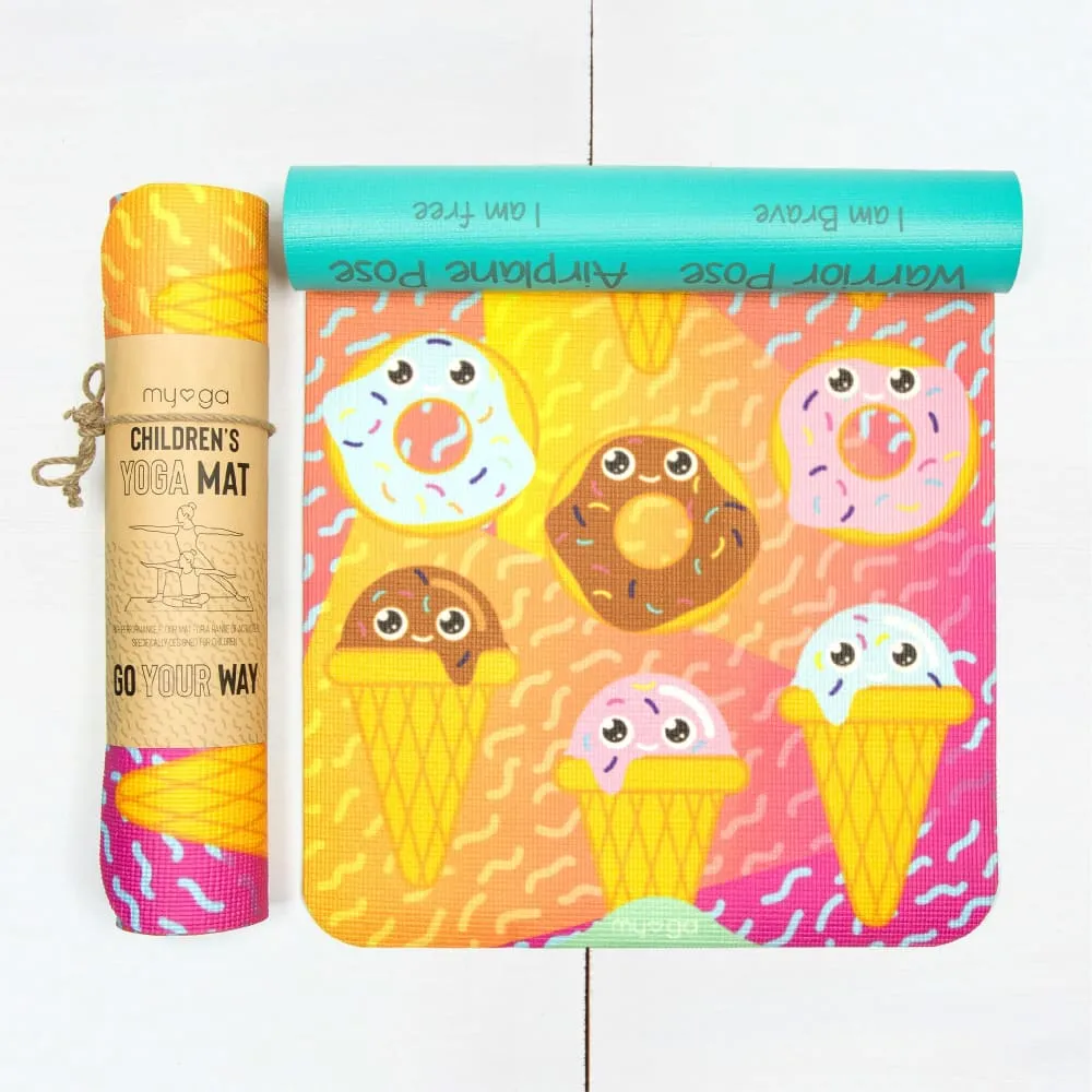 Kid's Printed Yoga Mat - Sweet Tooth