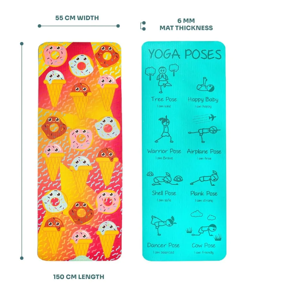 Kid's Printed Yoga Mat - Sweet Tooth