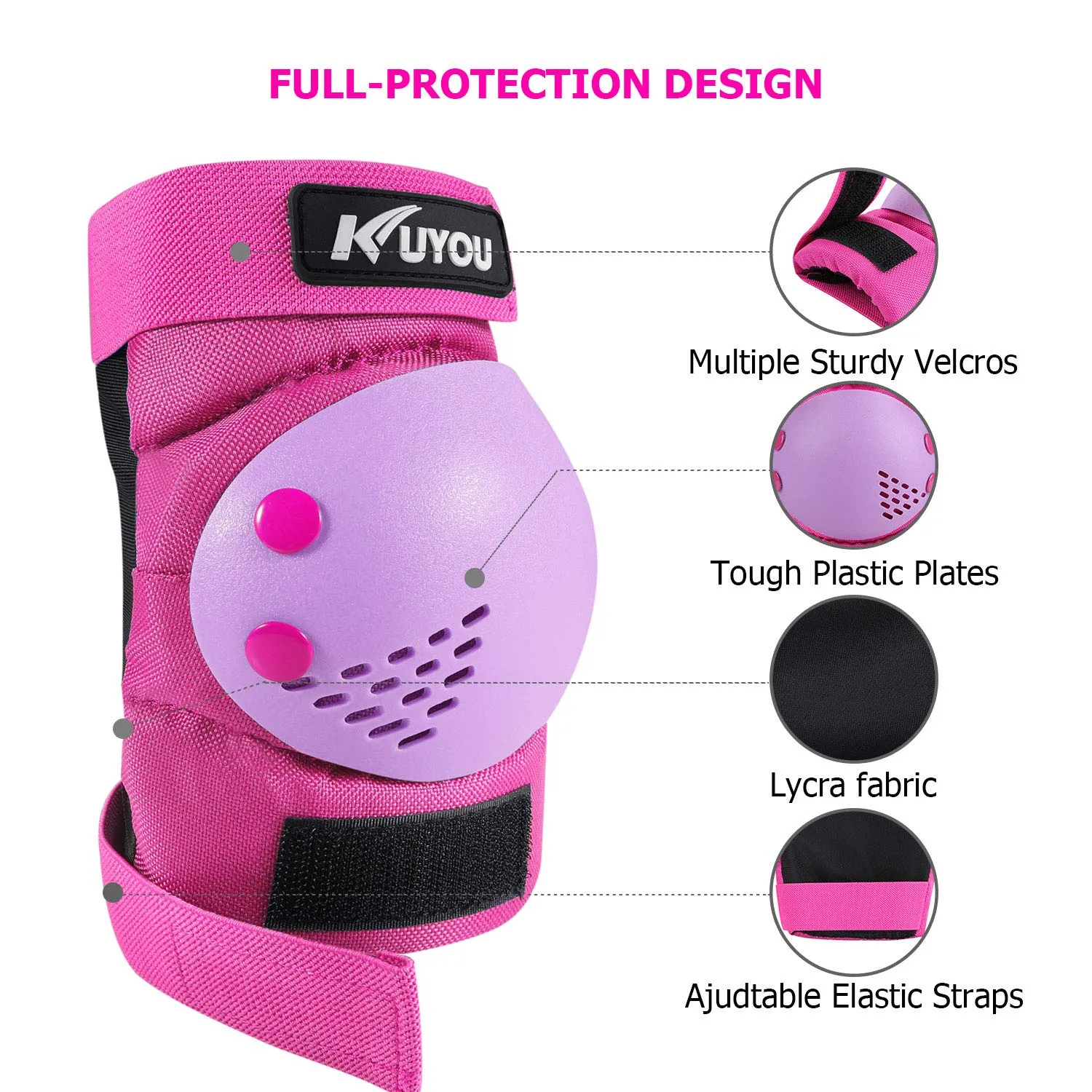 Kids Youth Knee Pad Elbow Pads Wrist Guards