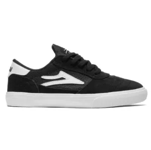 Lakai Cambridge Kids Skate Shoe - Black/White Suede