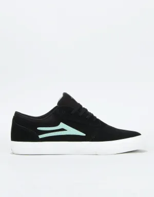 Lakai Griffin Skate Shoes - Black/Mint Suede