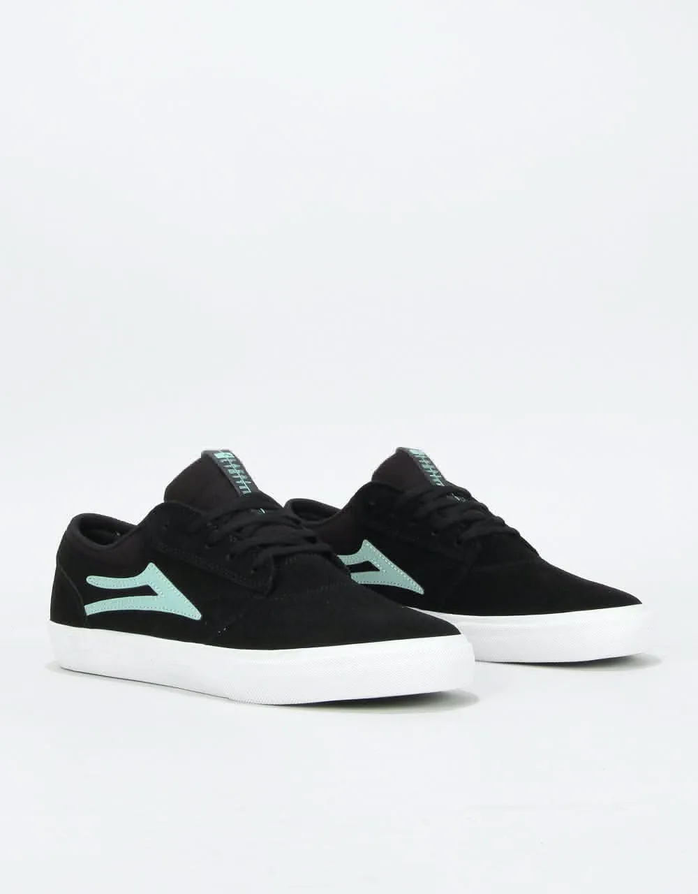 Lakai Griffin Skate Shoes - Black/Mint Suede