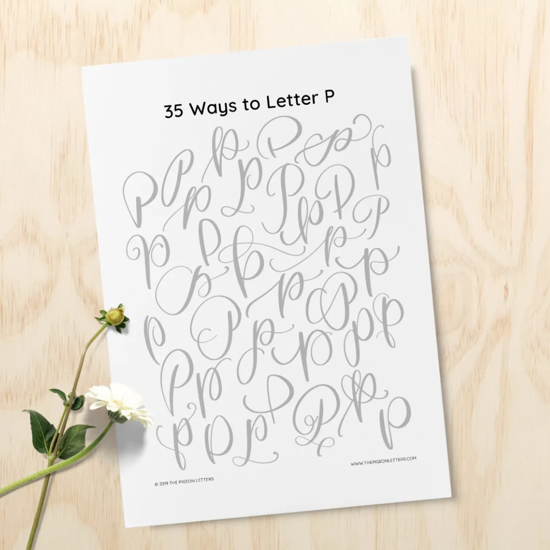 Lettering Practice Sheets - Tracing the Alphabet