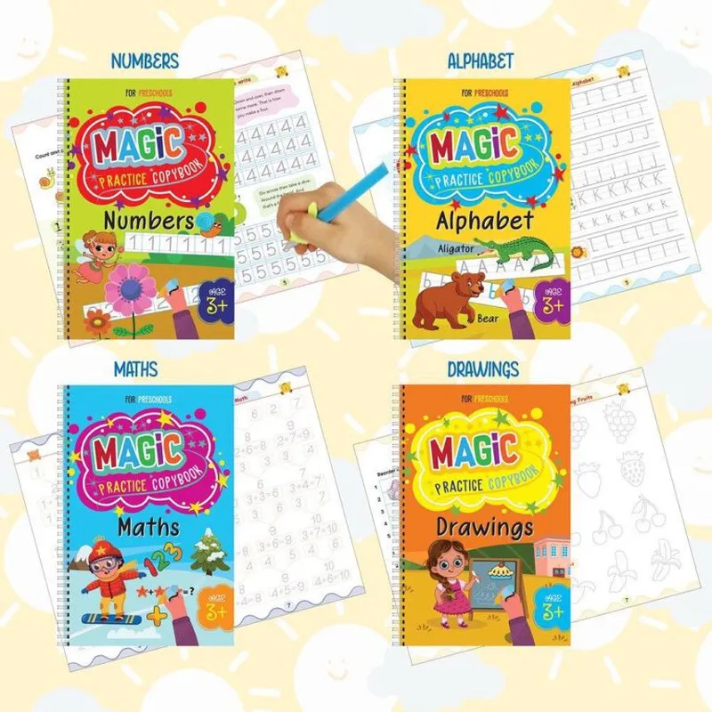 Magic Practice Book (4Pcs)