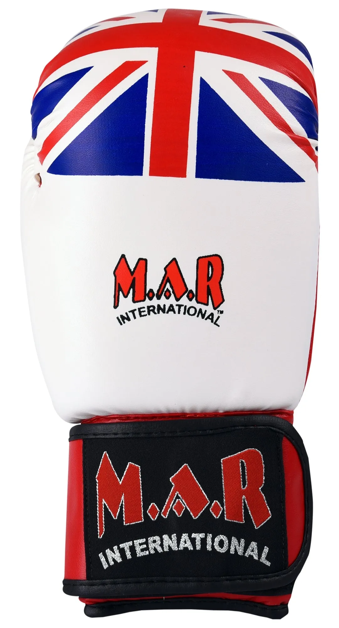 MAR-114 | White Union Jack Boxing/Kickboxing Gloves